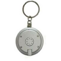 Key Ring, LED Flashlight - Silver